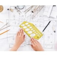 thumbnail image 5 of Traceease Geometric Drafting Isometric Ellipse Template Drawing Stencil, Designing Template Measuring Ruler, 5 of 6