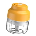 thumbnail image 3 of Picadora de Ajo Eléctrica USB Picadora de Verduras Molinillo de Cocina Recargable Inalámbrico, D2, 100ml, Amarillo Methold HA003936-03B, 3 of 7