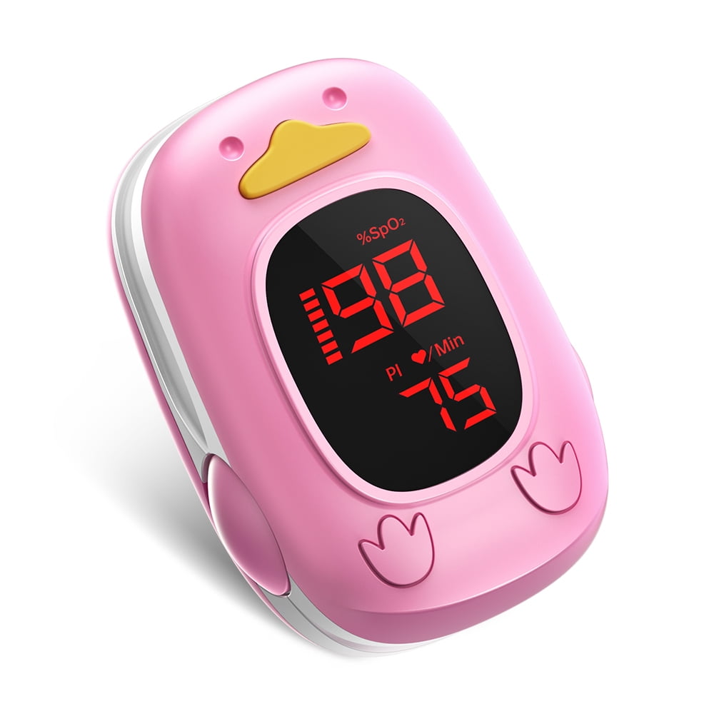 HealthTree Pediatric Fingertip Pulse Oximeter for Kids and Children