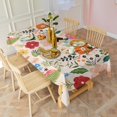 thumbnail image 3 of Boho Bohemia Flower Rectangle Tablecloth 60"x120",Waterproof Polyester Rectangle Table Cloth, Wipeable Spillproof Polyester Tablecloth for Dining, Camping, Indoor and Outdoor, 3 of 6