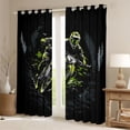 thumbnail image 2 of Castle Fairy Extreme Mountain Bike Black Out Curtains for Teens, Neon Forest Trail Curtains Pack of 2 (42x63 Each) for Bedroom, Black Green, 2 of 6