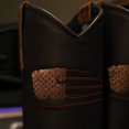 thumbnail image 3 of Distressed Brown “American Flag” Leather Work Boots, 3 of 4