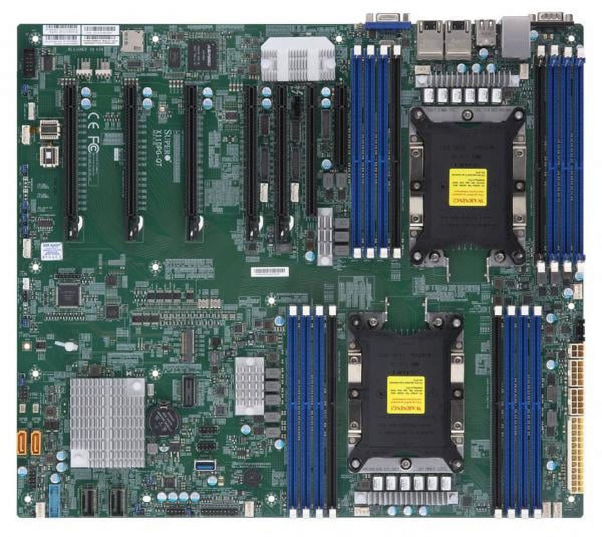 Supermicro X11DPG-QT Motherboard Intel Xeon Scalable Processors - Intel C621 Chipset - Dual Socket LGA3647 - 4TB DDR4 RDIMM - PCI-E3.0 - Proprietary