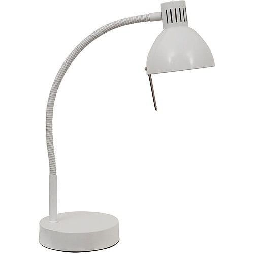 Mainstays Halogen Desk Lamp, White
