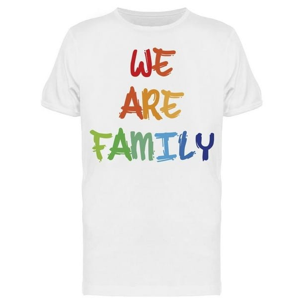 Smartprints - We Are Family Men’s T-shirt - Walmart.com - Walmart.com