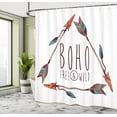 thumbnail image 5 of Ambesonne Arrow Shower Curtain, Bohemian Triangle and Tree, 69"Wx84"L, Multicolor, 5 of 5
