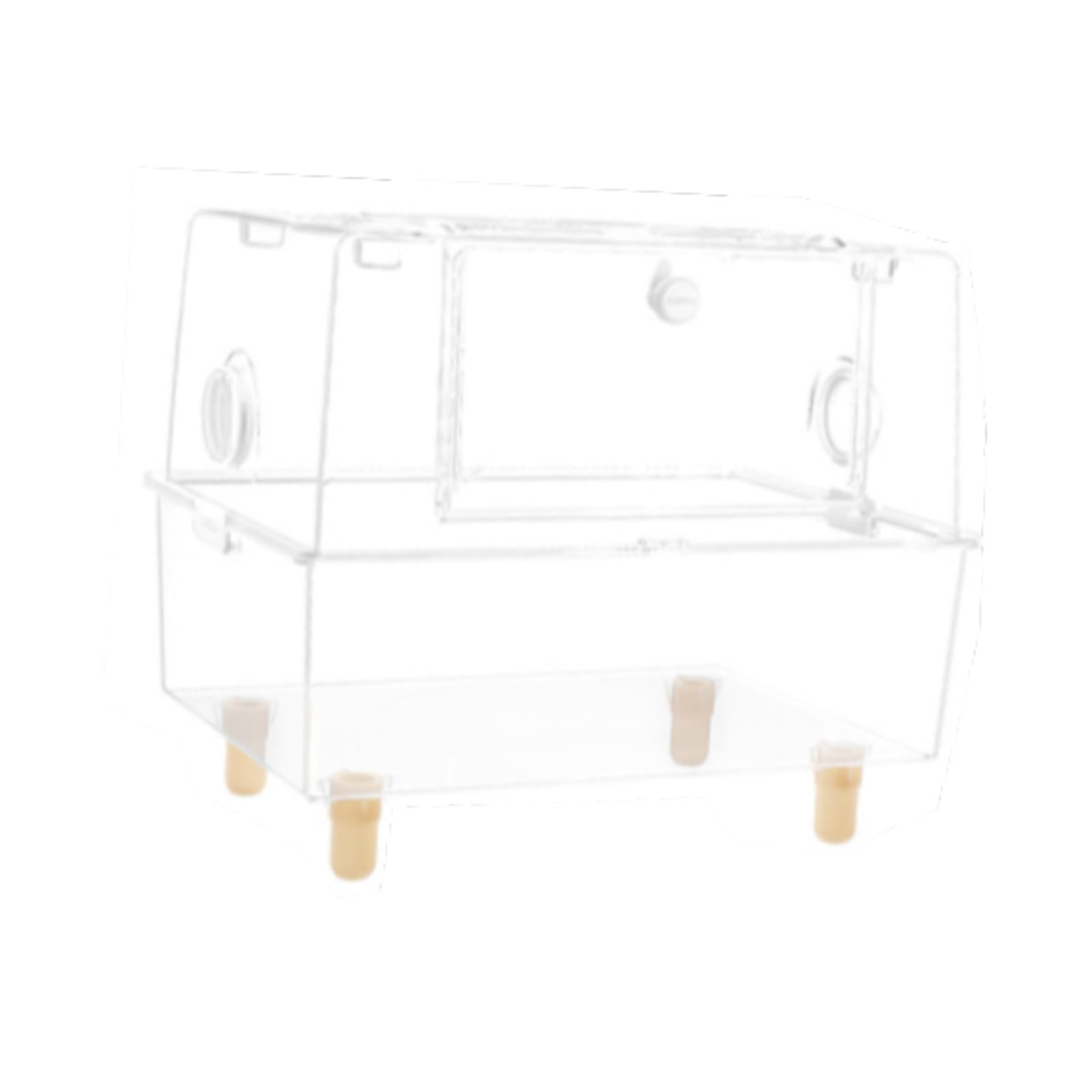 Serenable Clear Hamster Cage Hamster House Small Pets Habitat Small Animal Cage Clear Hamster Habitat Box for Sugar Glider Mice Gerbils