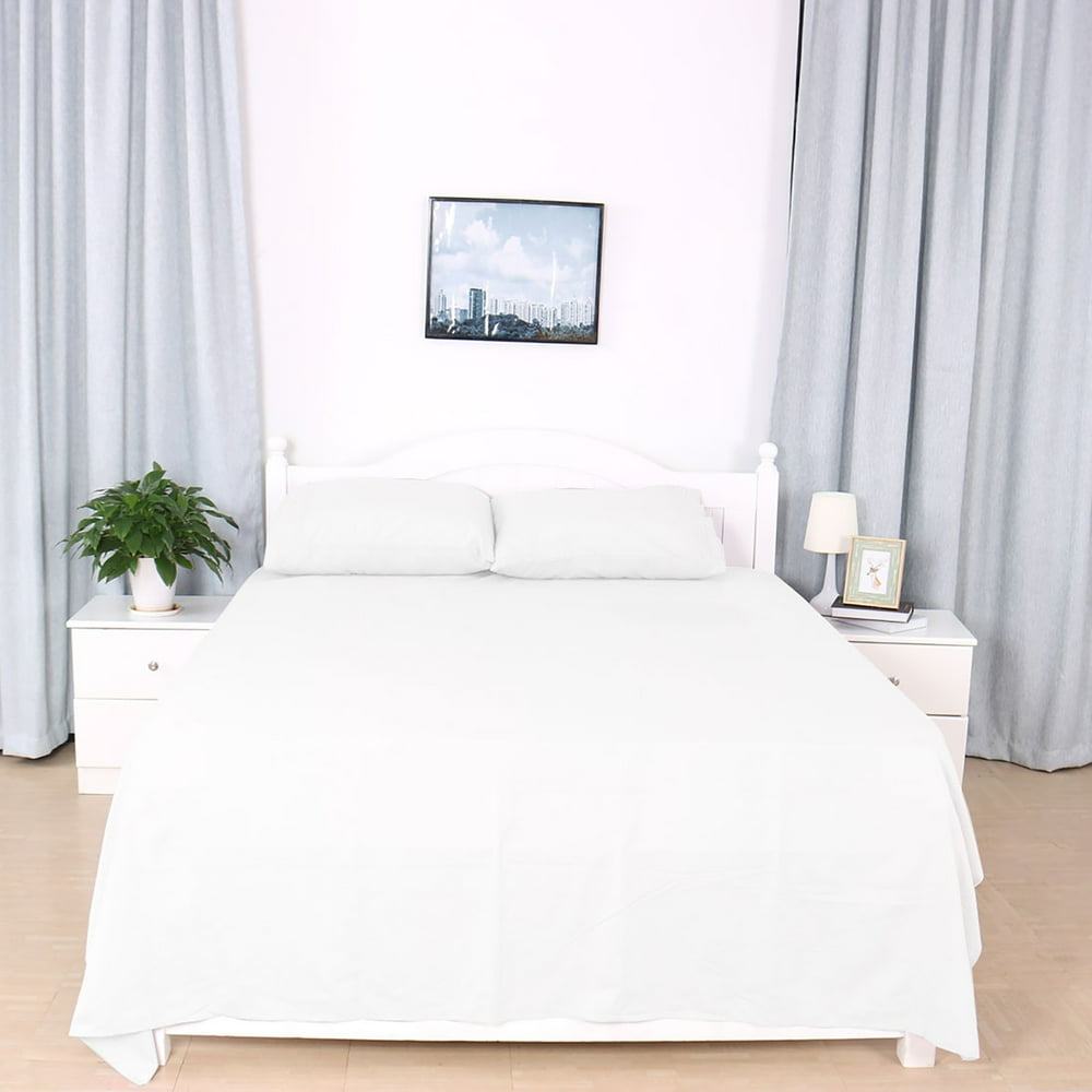 PiccoCasa 4-Pieces Brushed Polyester Microfiber Bed Sheet Set Twin Size
