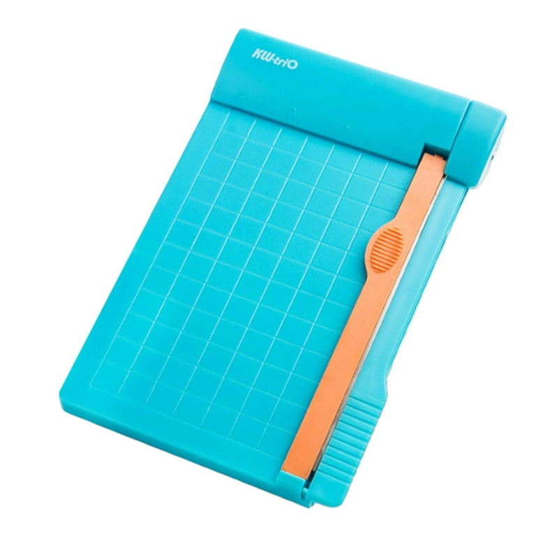 Portable Precision Paper Guillotine Photo Cutter Photo Coupon Lamined Paper Craft Office - Blue, Size: 110 cm