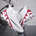 thumbnail image 2 of Botas de fútbol profesionales de alta calidad para hombre, zapatos de entrenamiento de fútbol, zapatillas de deporte con tacos para exteriores, hierba ultraligera Unisex, 2 of 5