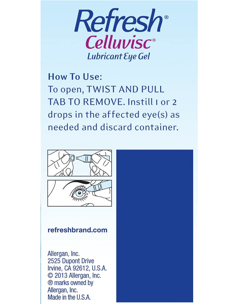 Refresh Celluvisc Lubricating Eye Gel, 0.01 fl oz, 30 Ct - image 3 of 4