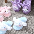 thumbnail image 2 of Miniso Sanrio Personajes Kuromi Kuluomi Pantuflas de felpa, Kawaii Punta cerrada Zapatillas cálidas y novedosas, Zapatillas de casa para mujer, 2 of 4