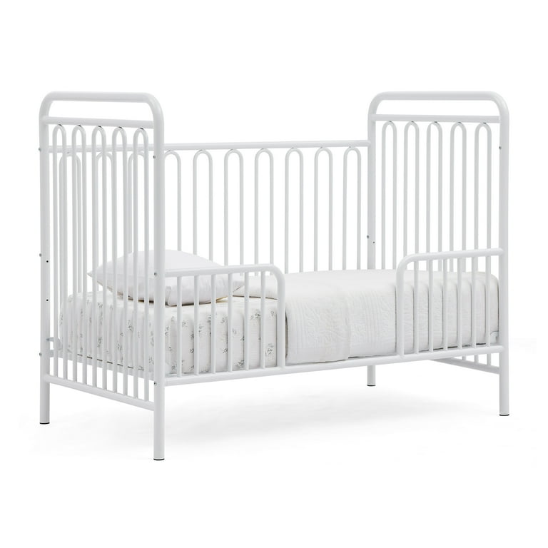 Delta Children Darcy 4-in-1 Metal Convertible Crib, White