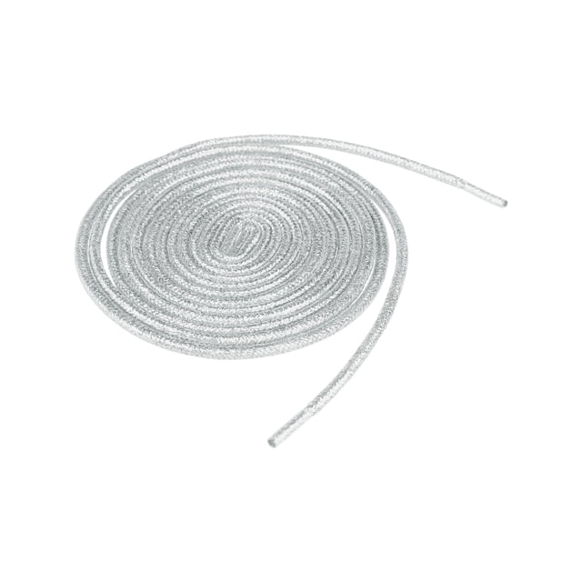 INSPIRE CHIC Lacets Pailletés Brillants pour Espadrilles Étincelants Scintillants Lacets Ronds Cordons Argent 50cm/19.68 Pouces