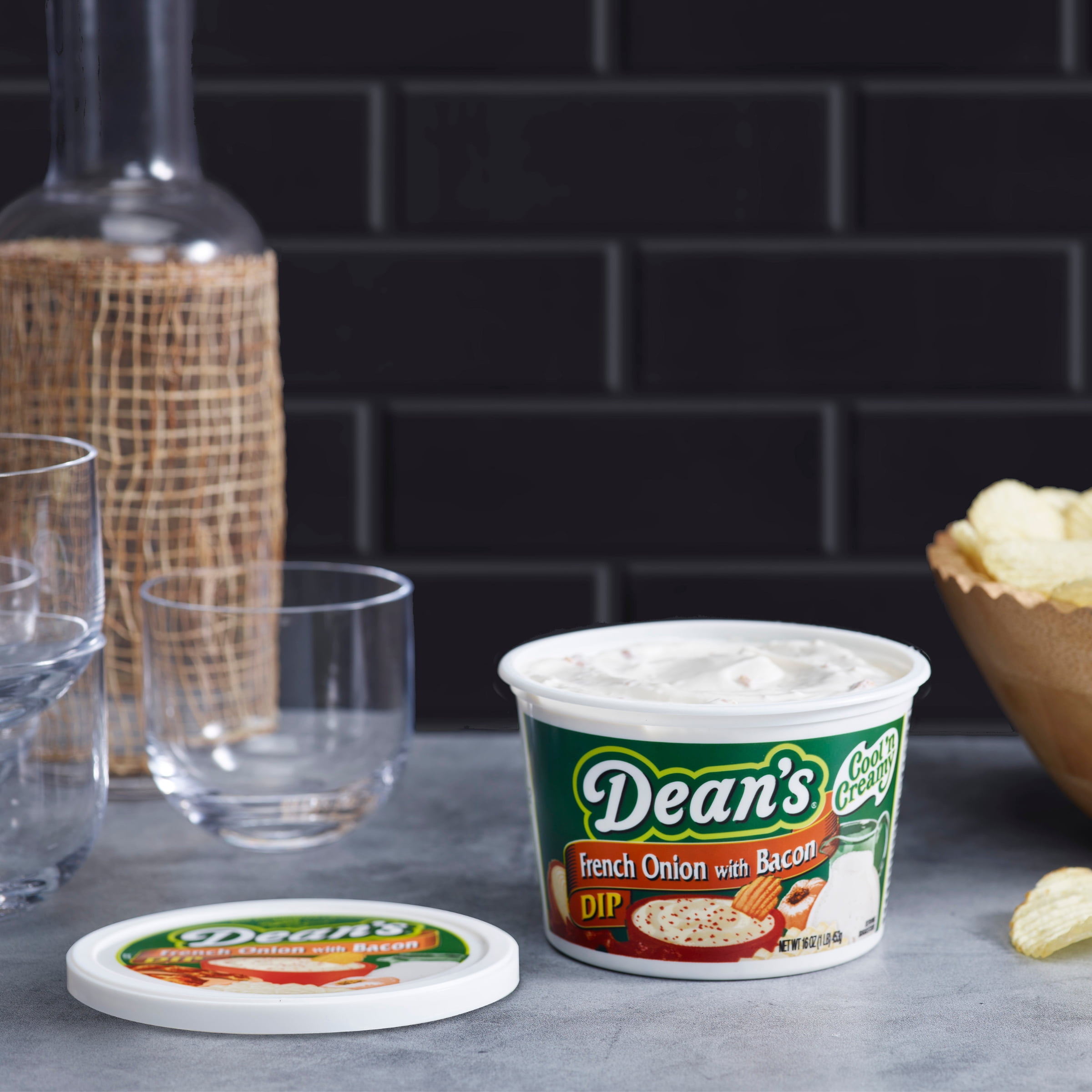 Dean's® French Onion with Bacon Dip  16 oz, Refrigerated Dairy Dip