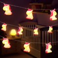 thumbnail image 1 of Guirnalda de luces LED para guardería, lindo unicornio rosa, animal para luces navideñas, luces decorativas para pared, ventana, árbol, fiesta, patio y jardín, dormitorio para niños, sala de esta, 1 of 5