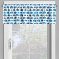 thumbnail image 4 of Ambesonne Animal Valance & Curtain, Blue Animal Theme, 55"x24", Blue White, 4 of 6
