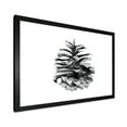 thumbnail image 2 of Designart 'Conifer Cone Black and White' Traditional Framed Art Print, 2 of 4