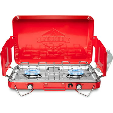 Camplux Propane Camping Stove 2 Burner & 1 Grill, Portable Outdoor 