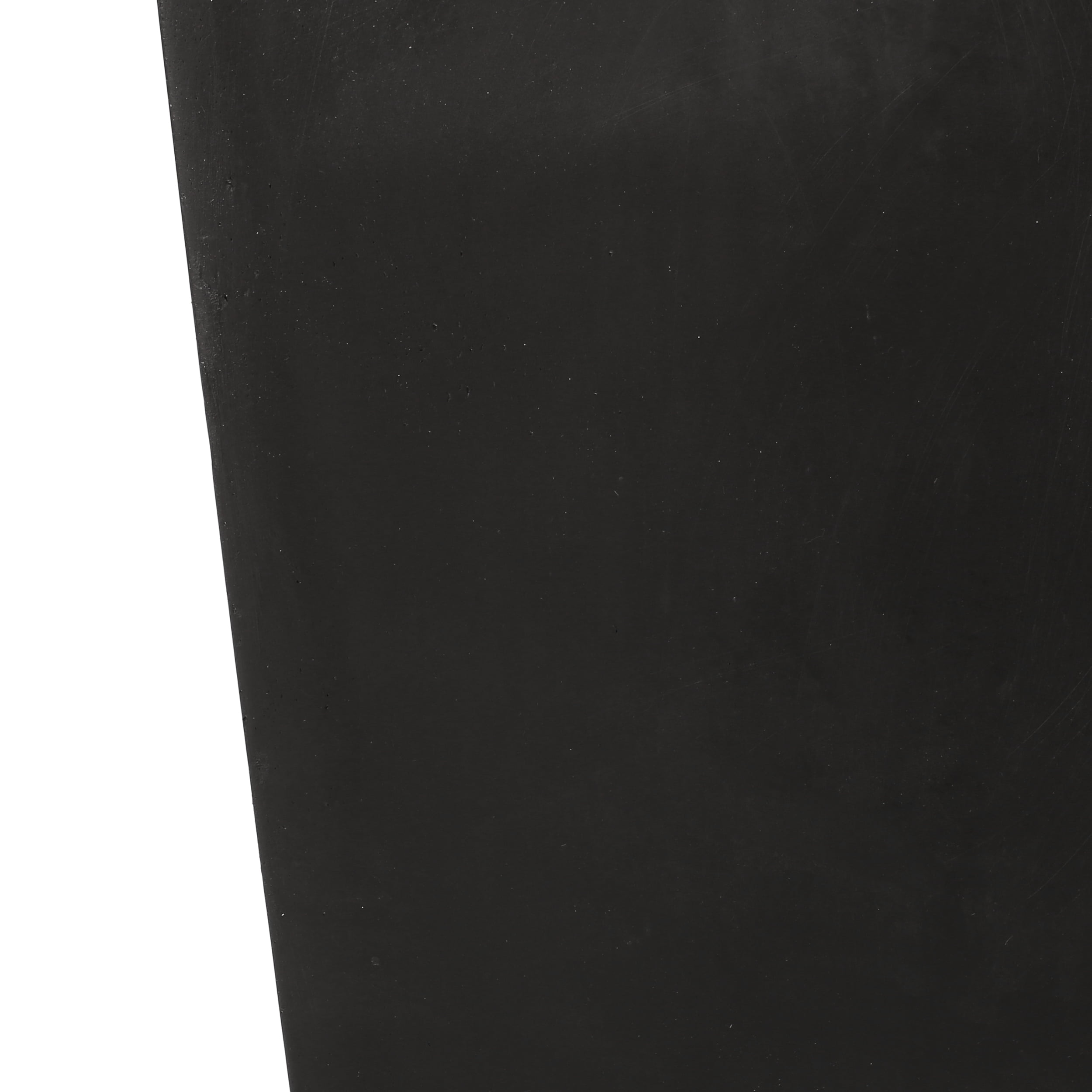 GDF Studio Fardeen Outdoor Modern Cast Stone Planter, Black Large