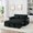 Black + Velvet + Wood + Primary Living Space + Medium-Soft + Cushion Back + Delicate Duty + American Design,American Traditional,Traditional + Square Arms + Velvet + Solid Wood + 2 Seat, variant on Convertible Sofa Bed with Adjustable Back, Velvet, 3 Positions, Blue, 54 Inch