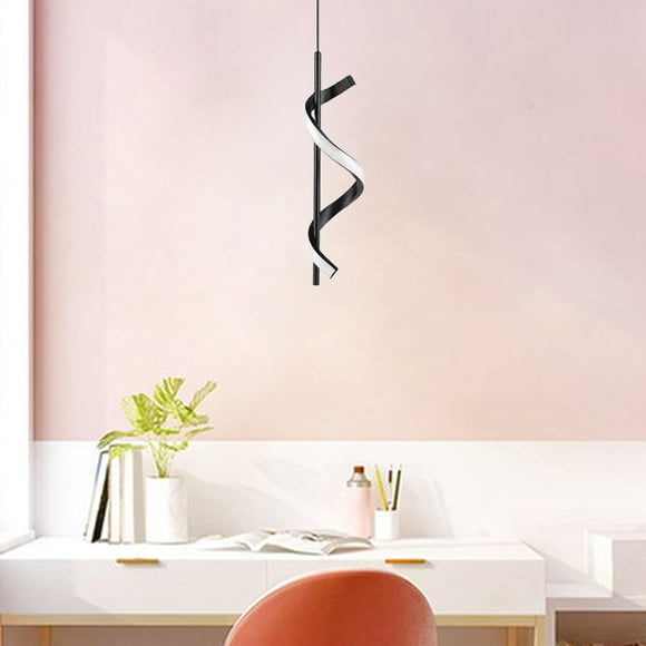 LED Pendant Light Fixture Chandelier Spiral Ceiling Light for Cafe Staircase Warm Light