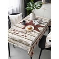thumbnail image 6 of Red Texas Star Vintage Table Cloth, Waterproof Tablecloth for Rectangle Tables, Farmhouse Berry Grey Wooden Reusable Washable Fabric Table Cover for Restaurant Kitchen Dining Tables 60"x120", 6 of 9