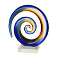 thumbnail image 2 of Art Glass Designs 8" Mystification Handcrafted Swirled Glass Sculpture, 2 of 2