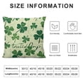 thumbnail image 5 of YINGXI ST Patricks Day Throw Pillow Covers,Green Shamrocks Decoration for Sofa Couch 18x18in, 5 of 5