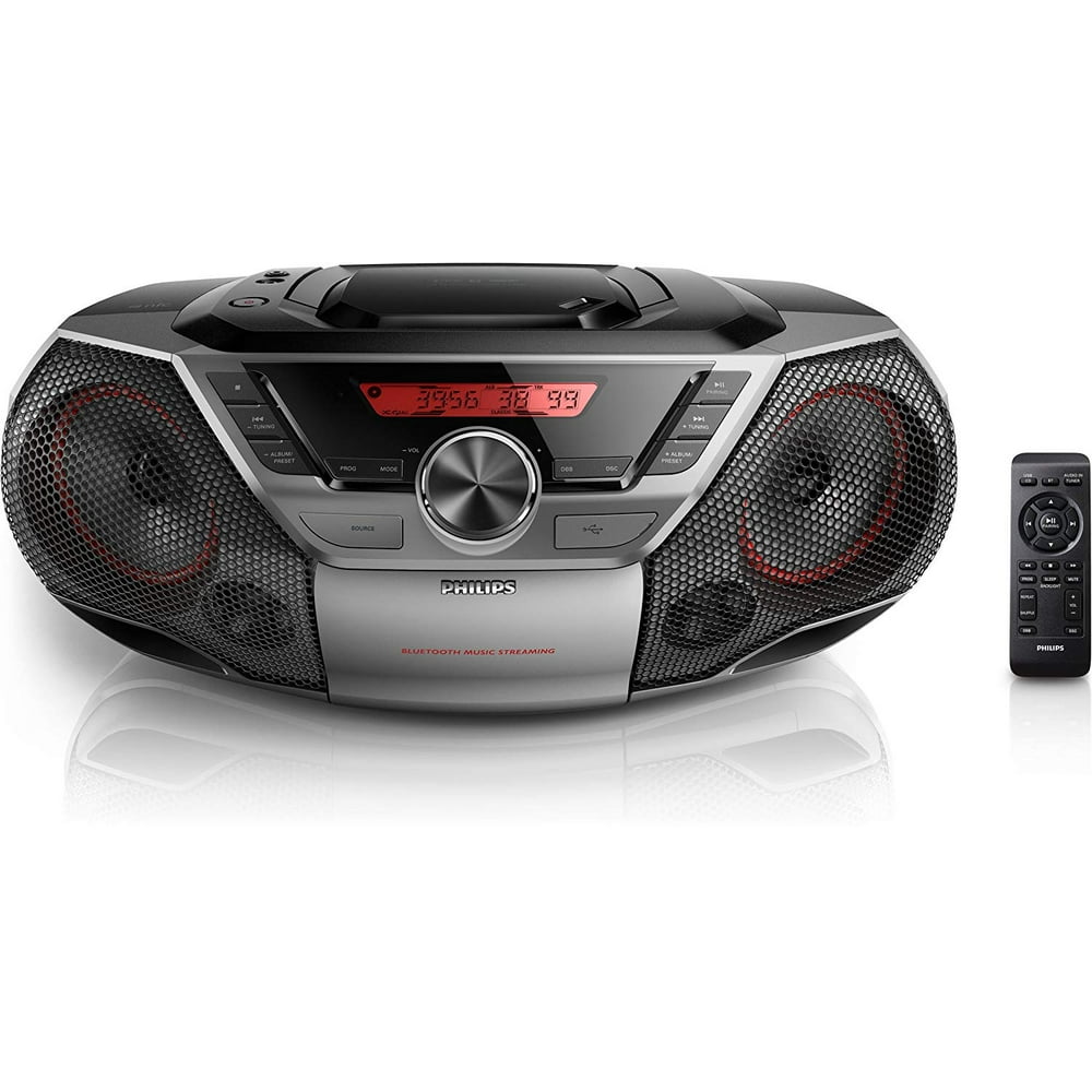Philips AZ700T CDSoundmachine Portable Boombox CD Player Bluetooth FM