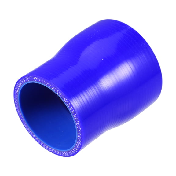 Unique Bargains 50-60mm 2"-2.4" ID Straight Silicone Reducer Hose Silicone Hose Coupler Intercooler Tube Blue for Car