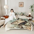 thumbnail image 4 of jejeloiu Flying Mallard Duck Queen Comforter Set,Wild Animal Bedding Sets,Natural Scenery Bedding Comforter Set For Kids,Breathable Home Decor Reversible,3-Piece, 4 of 8