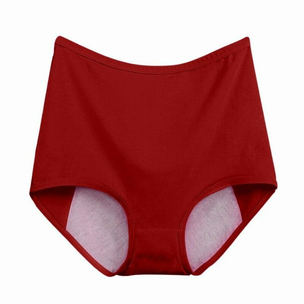 Wisremt Wisremt Mid Waist Period Panties Women Briefs Cotton