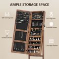 thumbnail image 4 of HOMCOM Armoire à Bijoux avec Lumière LED pour Dressing, 4 of 9