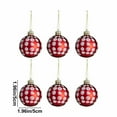 thumbnail image 2 of Xihbxyly Juego de Adornos Navideños para Árbol de Navidad, Adornos Festivos Rojos y Blancos, de Plástico con Revestimiento Galvanizado, Varios Tamaños, Ideal para Decoración Del Hogar y Fiestas, List, 2 of 2