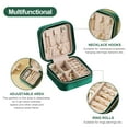 thumbnail image 3 of Casegrace Travel Portable Jewelry Box for Women Girl Velvet Jewellery Gift Case Earrings Ring Necklace Jewelry Storage Organizer, 3 of 8