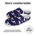 thumbnail image 6 of Goofa Lama in Space Print Womens Mens Cotton Lightweight House Slippers , Washable Home Slippers,Indoor Comfy Bedroom Cozy Slippers-42/43, 6 of 7