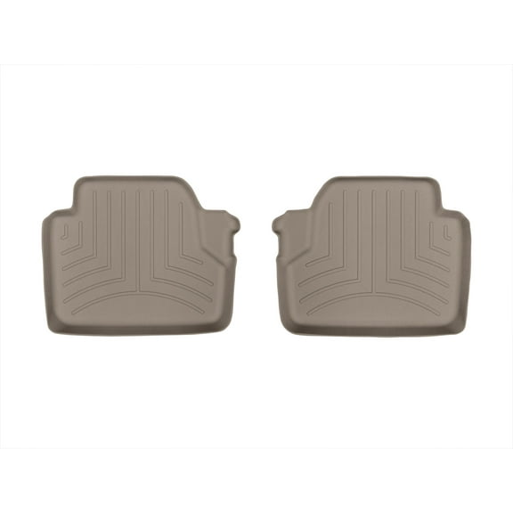 WeatherTech Custom Fit FloorLiners compatible with BMW 435i, 440i, 428i - 2nd Row (2-Piece Liner), Tan