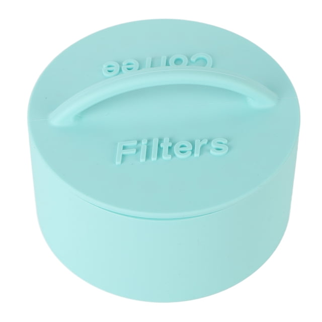 Soporte de almacenamiento de filtro de café dispensador de filtro de café redondo con tapa peso ligero para cafetería ANGGREK Otros