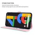 thumbnail image 4 of Funda con estampado de alce para Google Pixel 4a con tarjetero, cordón, piel sintética, función billetera y protección contra caídas en las esquinas., 4 of 5