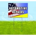 thumbnail image 1 of Automotive Repairs (18" x 24") Yard Sign, Includes Metal Step Stake, 1 of 6