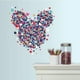 thumbnail image 2 of Adhesivos de pared con purpurina en forma de corazón de Minnie Mouse de Disney, 2 of 2