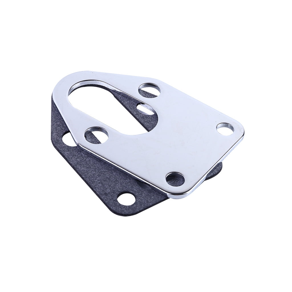 Lanhui SBC Chrome Fuel Pump Mounting Plate With Gasket 283 305 327 350