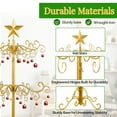 thumbnail image 4 of UBesGoo 3ft Wrought Iron Christmas Tree, Metal Display Stand for Holiday Decor, Indoor Outdoor Use, Gold, 4 of 8