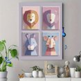 thumbnail image 4 of Cute Animal Geometric Canvas Print, Wall Decor for Living Room Bedroom Office Nursery Kids Room Dining Room, 4 of 8