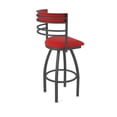 thumbnail image 2 of 860 Hunter 36" Swivel Bar Stool with Pewter Finish and Canter Red Seat and Back, 2 of 5