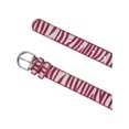 thumbnail image 2 of CTM  Leather 1 1/8 Inch Zebra Print Dress Belt (Women), 2 of 5