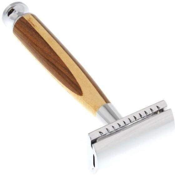 WCS Natural Collection Razor 37WS, Rosewood  and  White Ash-WCS Exclusive Open Comb (Toothsome)