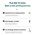 thumbnail image 2 of KINGROON KINGROON Multi-Color Silk PLA Filament for FDM 3D Printers - Green, Purple, Copper Variants, 2 of 6