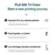 thumbnail image 4 of Filamento PLA para impresora 3D KINGROON, 1 kg, 1,75 mm, triple color, seda, 4 of 8